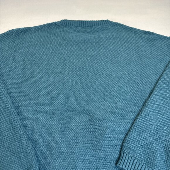 Metokeety Green Crew Neck Waffle Knit Pullover Sweater Women’s XXL - Picture 9 of 10